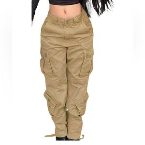 High waist Baggy Cargo Pants